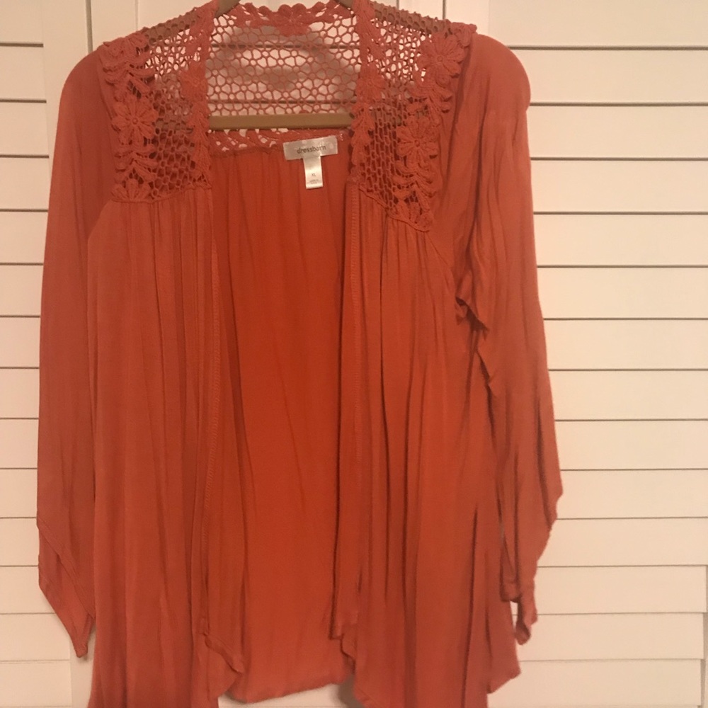 Burnt orange cardigan